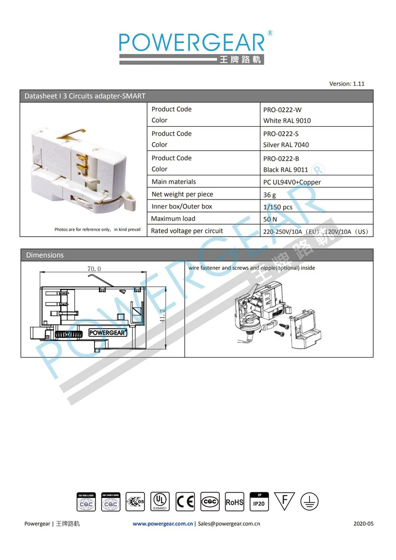 Track Lighting System Led Rail Adapter 4 Wires Track Light Head Fixture