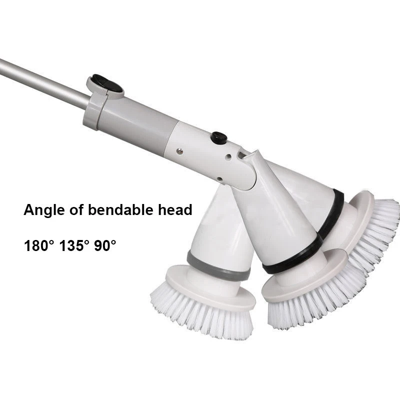 Multipurpose Extendable Rechargeable Tile Cleaner Bathroom Grout Bathtub Electric Spin Scrubber 360 Power Cordless Turbo Scrub