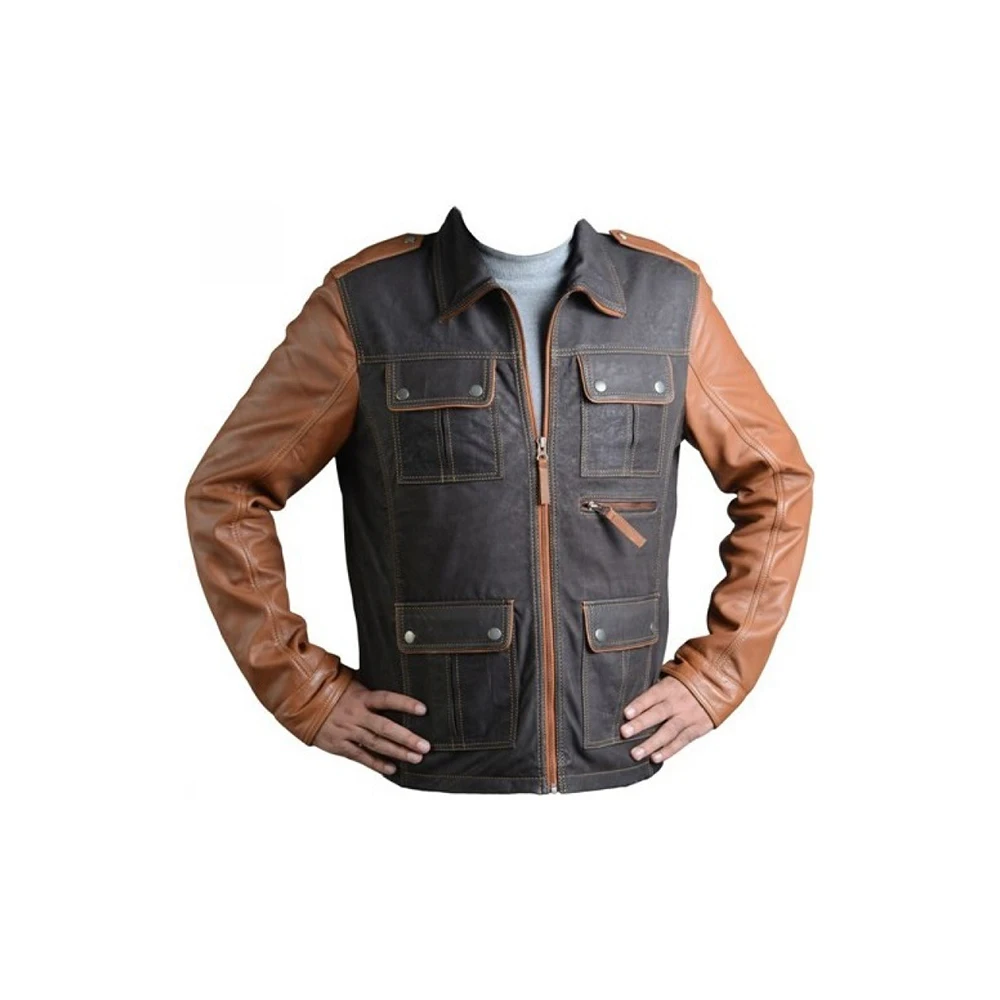 Customized Western Suede Cowboy Leather Jacket/Unisex Brown Suede Genuine Leather Jacket /Top Quality beige Suede Western Jacket