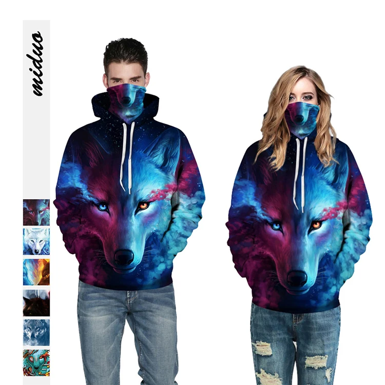 Модные Повседневные пуловеры с капюшоном на заказ на Хэллоуин с 3d принтом клоуна европейские и американские Парные толстовки