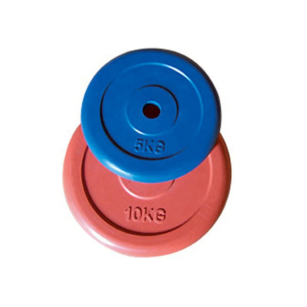 Double color steel fractional weight lifting barbell bumper chromed weight plate