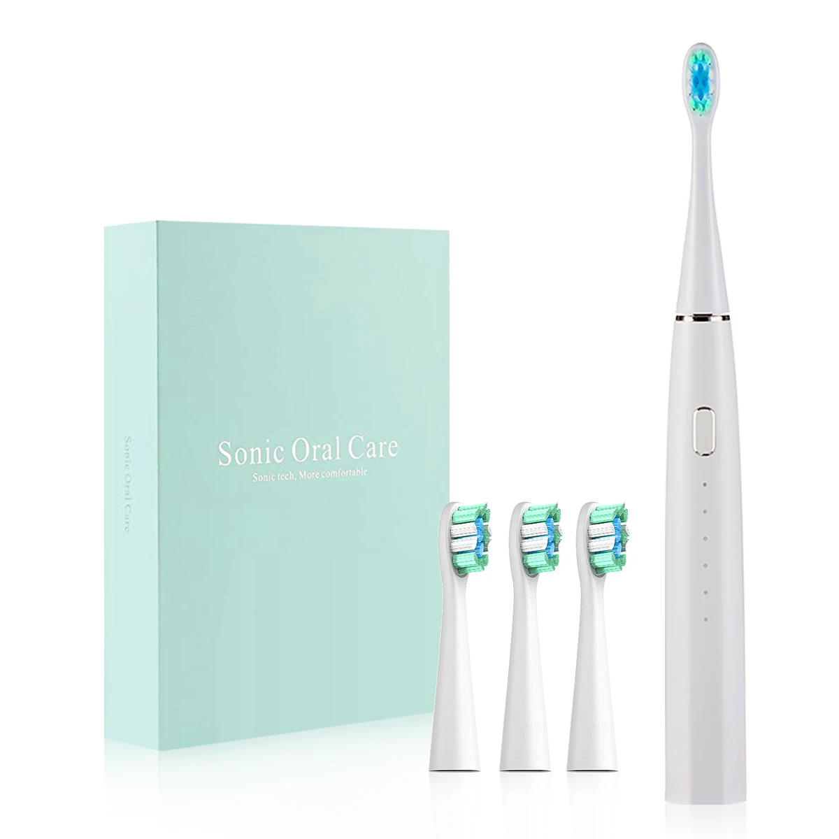  OEM sonic electric toothbrush wireless charging soft 3D bristles