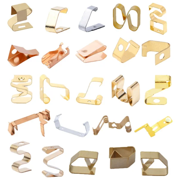 Factory Metal Phosphor Bronze Stainless Steel Battery Contact Shrapnel Spring Battery Terminal Stamping Parts