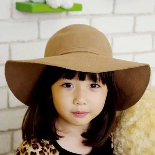 Wholesale Fashion Women Dress Wide Brim Floppy Wool Felt Hat