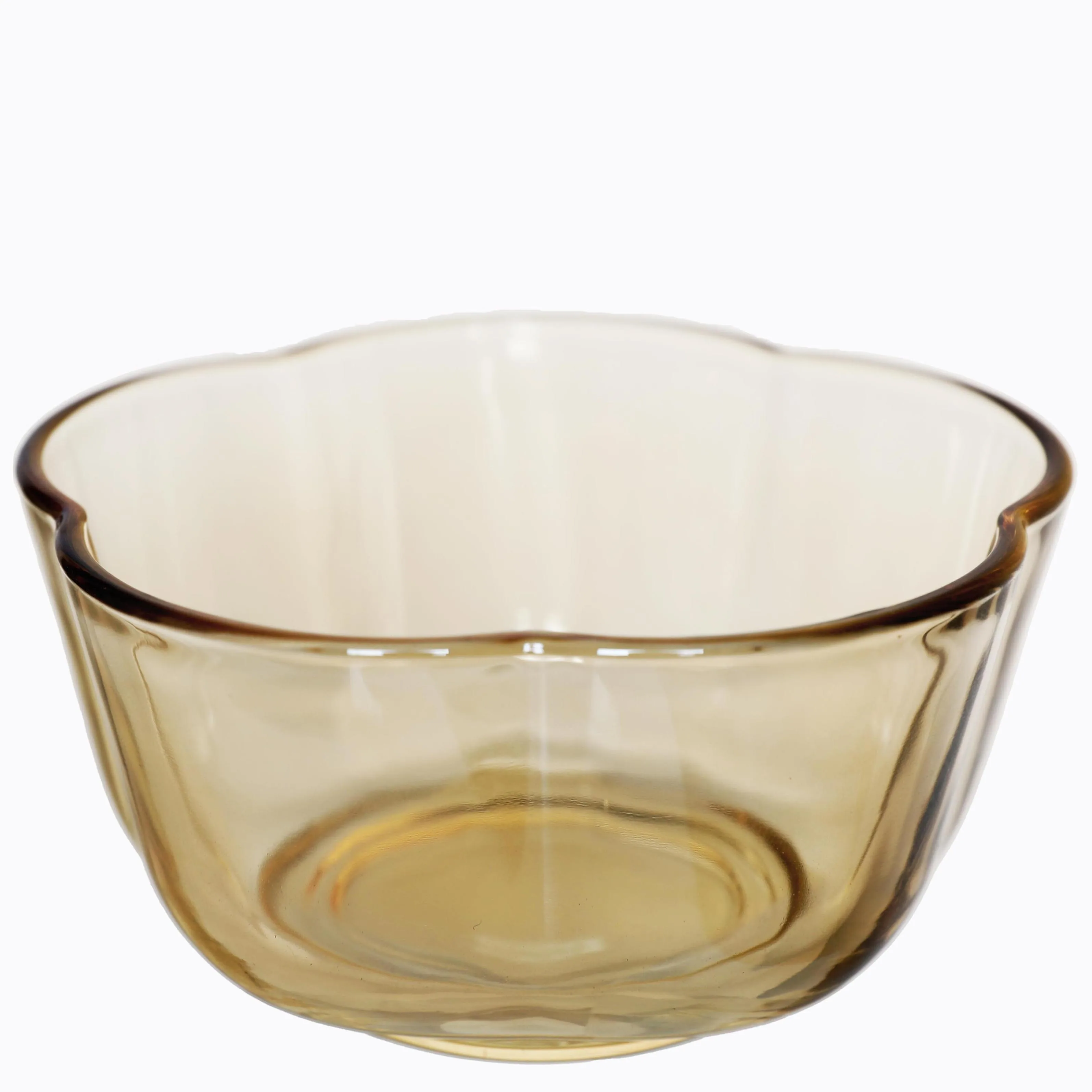 Hot Selling High Quality Amber Glass Bowl for Decoration kitchen or Restaurant Glass Fruit Salad Bowls