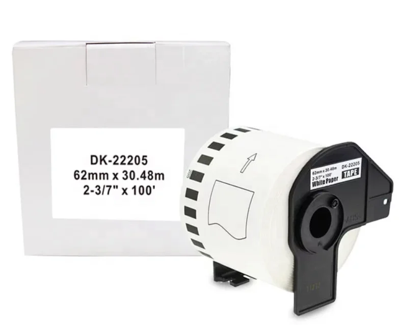 DK 2205 Labels Paper Continuous Length Paper Tape Labels Replacement for Brother DK-22205 Use with Brother QL Label Printers