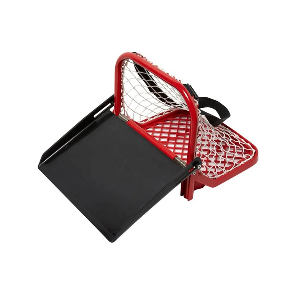 Hockey Mini Net Goal Easy To Carry Nets Holds Up To 40 Pucks Puck Catcher Hockey Training Puck Blocker With Shoulder Strap