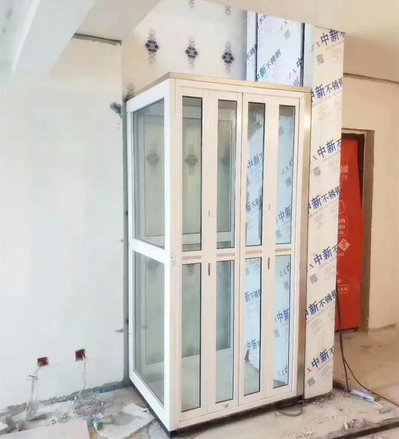Hydraulic Home Elevator Electric Lift Building Elevator 300kg 500kg Stainless Steel Indoor Outdoor Elevator for Home Hotel Villa