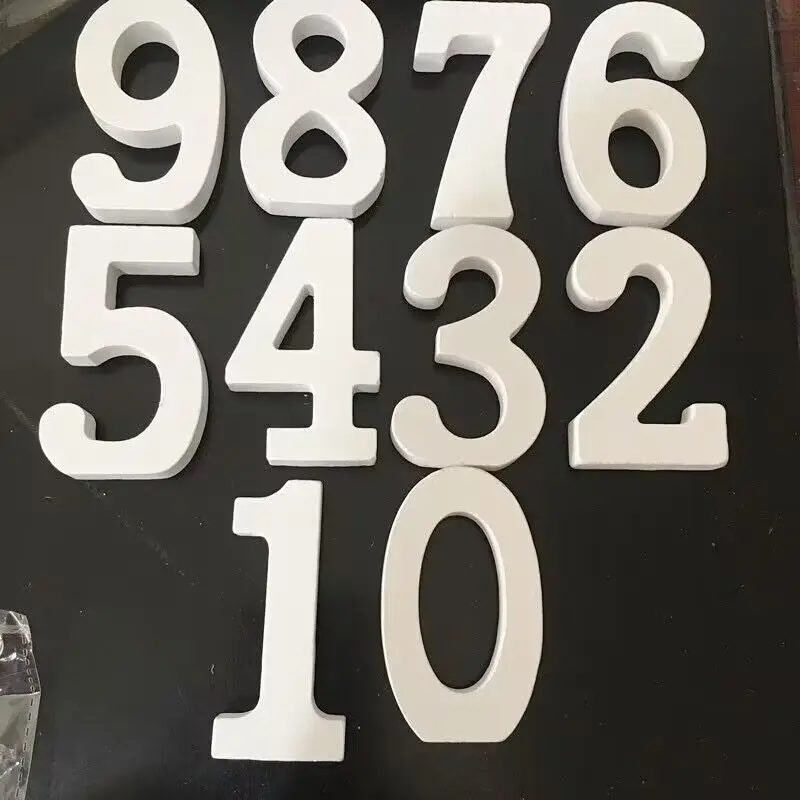 Wood craft wooden toys numbers Learning Alphabet for children DIY hand-made materials teaching tools