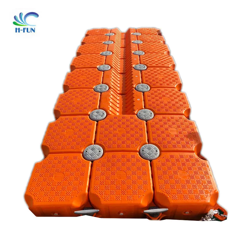 Adjustable plastic floating water platform pontoon hexagonal swimming pool floating platform