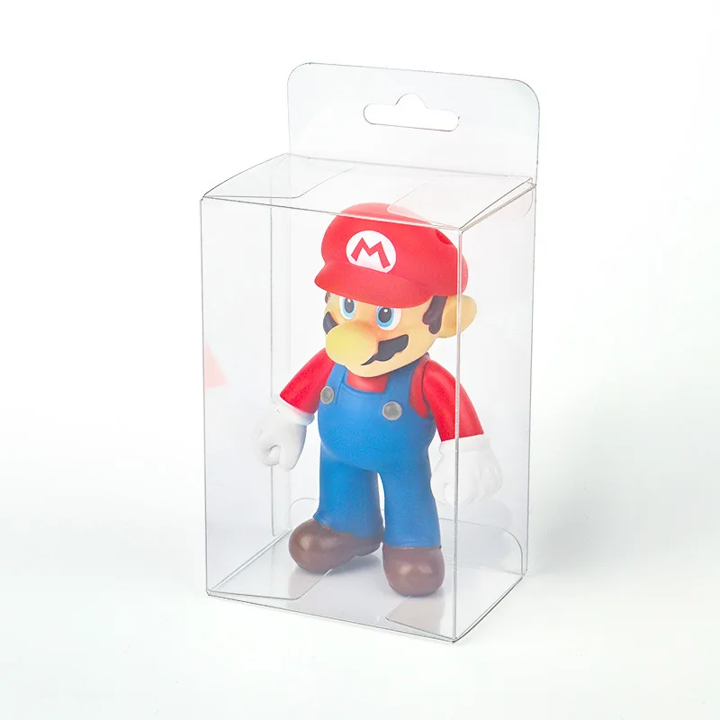 Hangable square acid free acetate transparent PVC PET Clear packaging gift plastic box