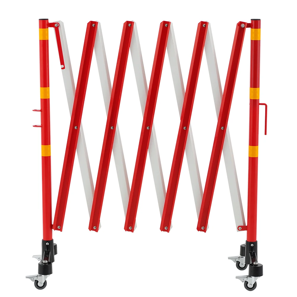 Внутреннее/наружное расширяемое железное защитное ограждение, металлическая гармошка, ворота безопасности дорожного движения, передвижное ограждение с алюминиевой баррикадой