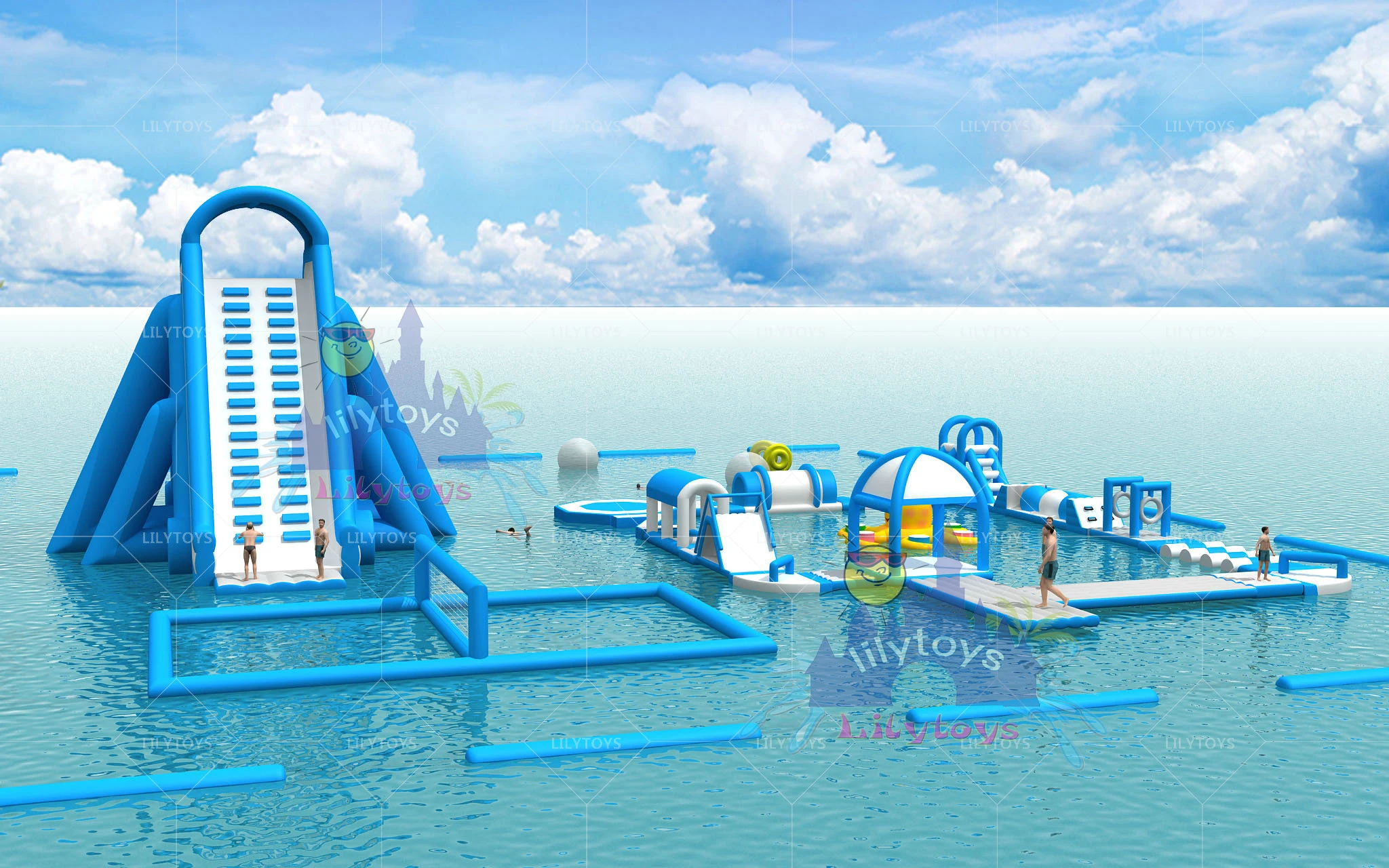 lake inflatables water games  adults inflatable water park games inflatable sea water fun park for hot sale