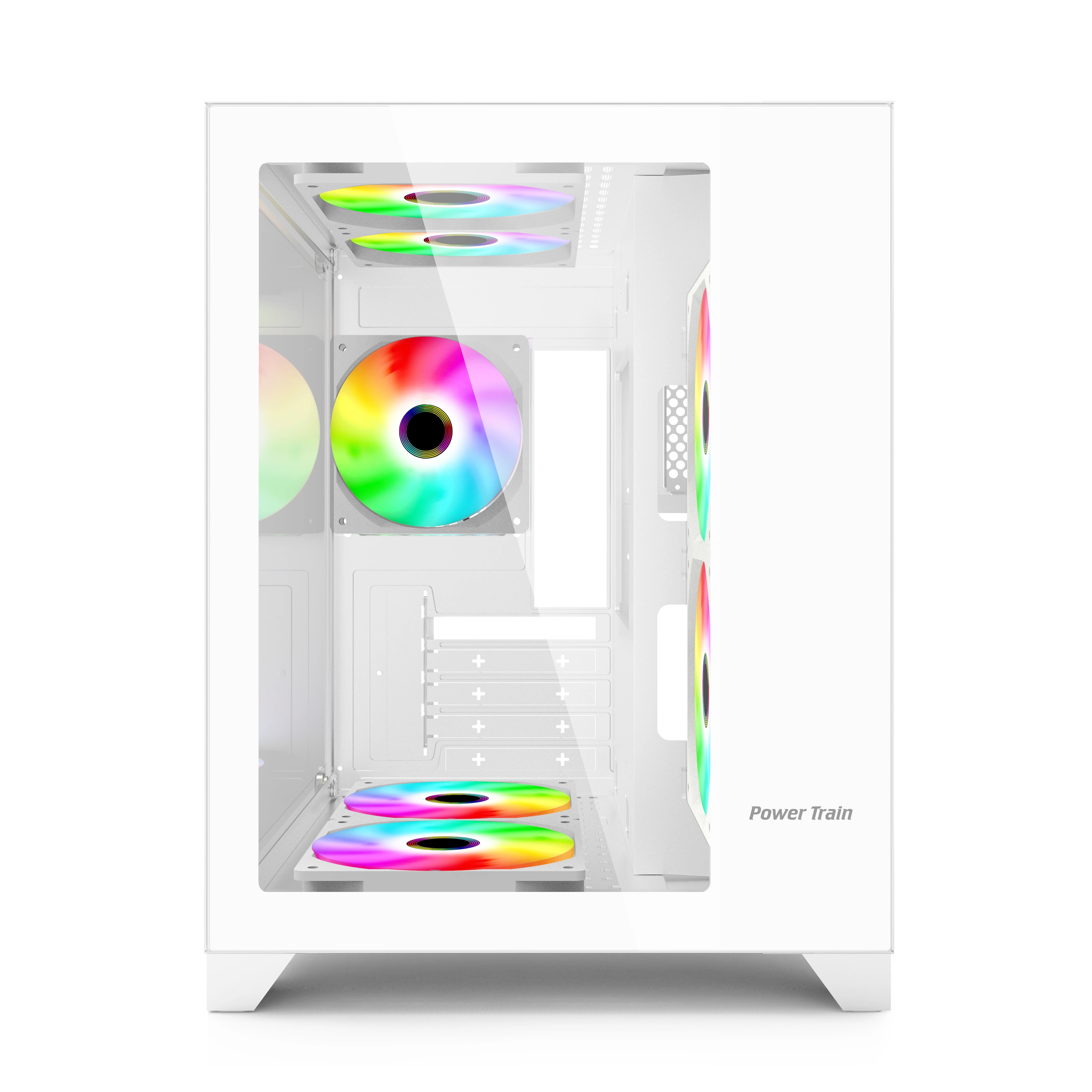 Popular Case White 120/240 Water cooler Mid Tower Desktop PC Gaming Computer Case Gamer Casin Cabinet