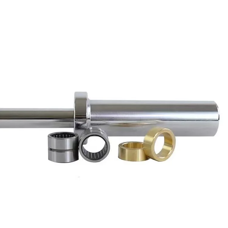 Sport Workout Fitness Dumbbell Rod Handle Strength Training Adjustable Chrome Threaded Dumbbells Bar for men and women