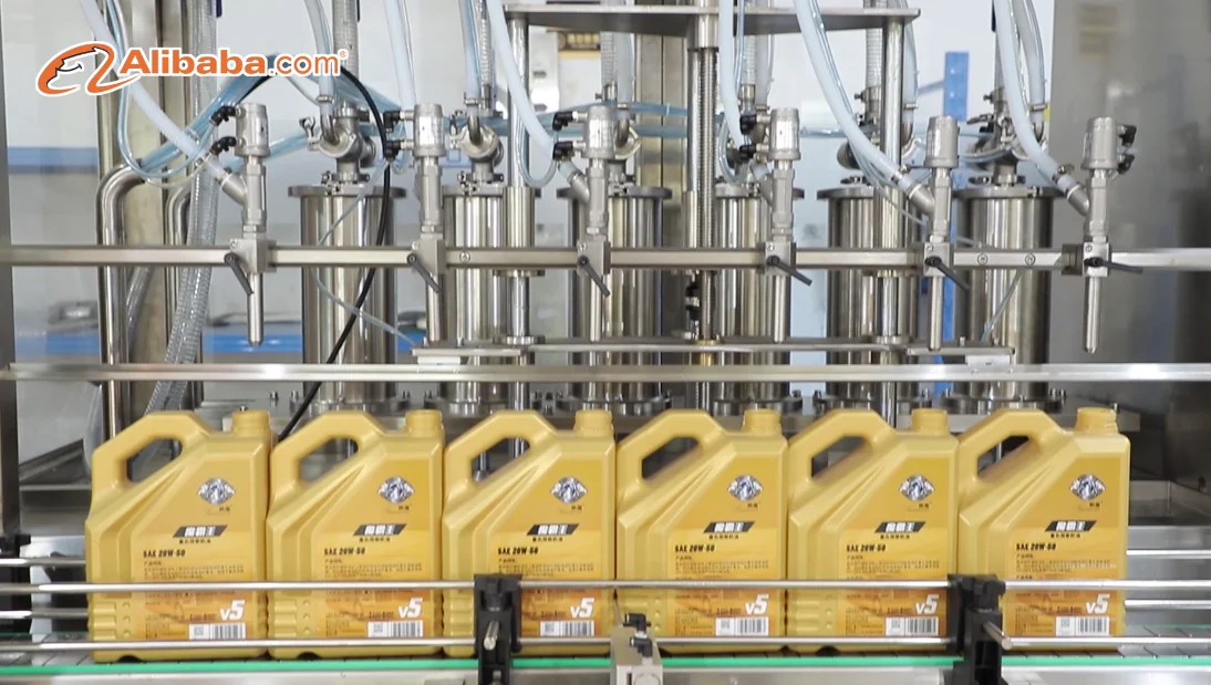 Wholesale Price Sale 500 Ml To 5000 Ml Lubricant Oil Bottling Machine Truck / Car Engine Motor Oil Filling Machine