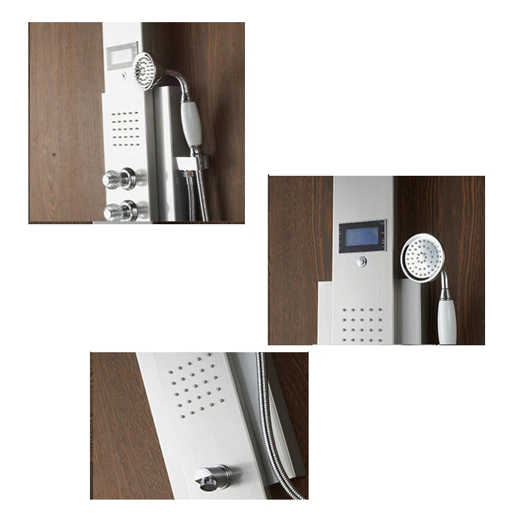 In wall mounted bathroom cold and hot watering shower brush multifunctional bathroom fittings names image