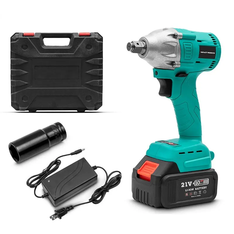 Hot Selling Electric Cordless Impact Wrench Rechargeable Wrench Brushless Impact Wrench Drill Screwdriver Bare Metal