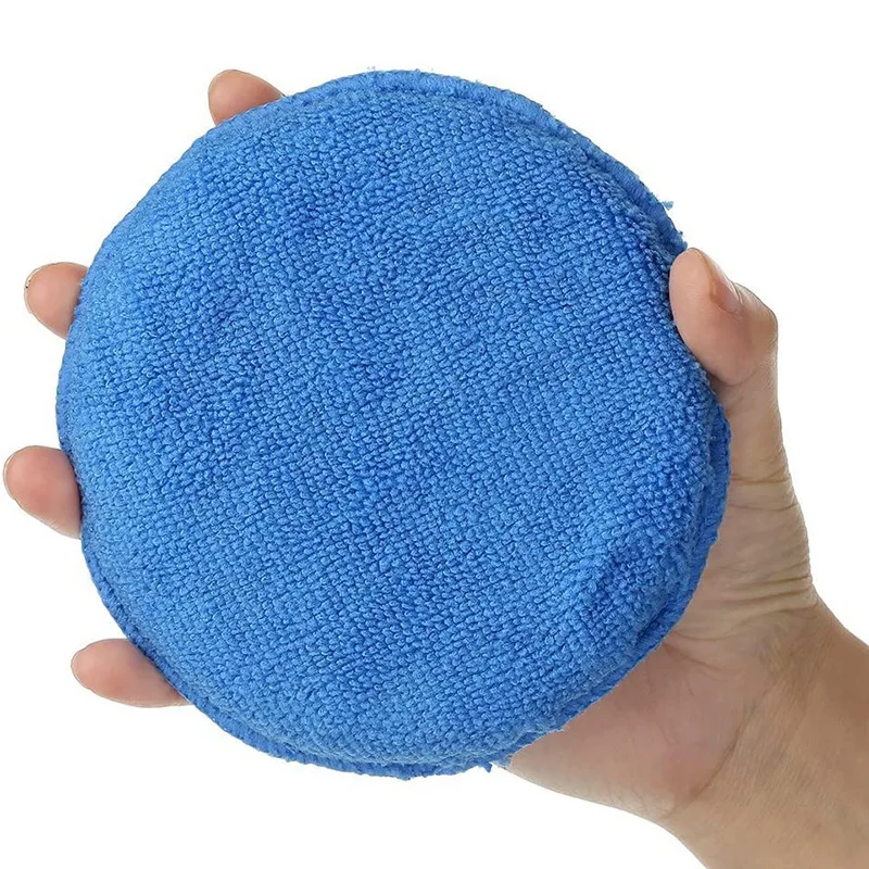 Super Absorbent Microfiber Round Sponge and Cleaning Pads Car Detailing