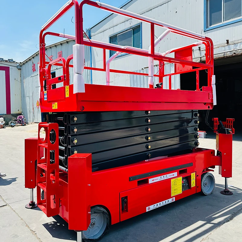 outdoor scissor mobil lift platform loading and unloading lift platform load ramp stationary scissor lift platform