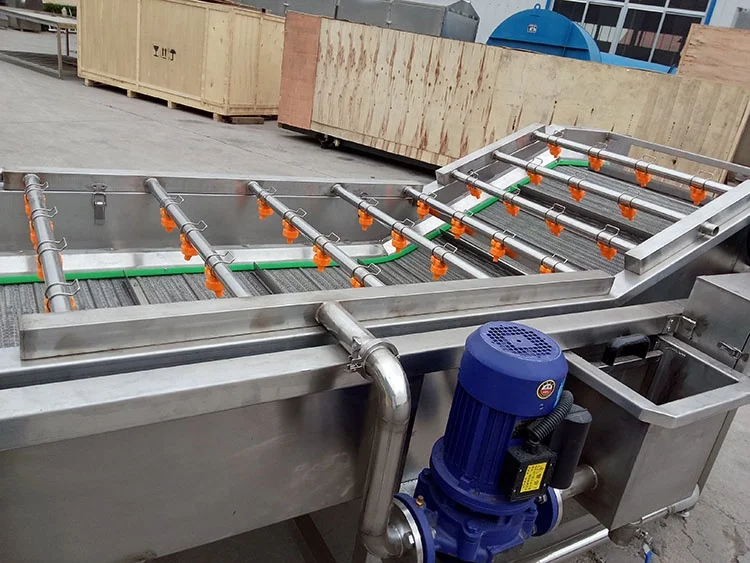 Yazhong Factory Price 304 Stainless Steel Bubble Washer Vegetable Cleaning Machine / Wash Tank Fruit Washer