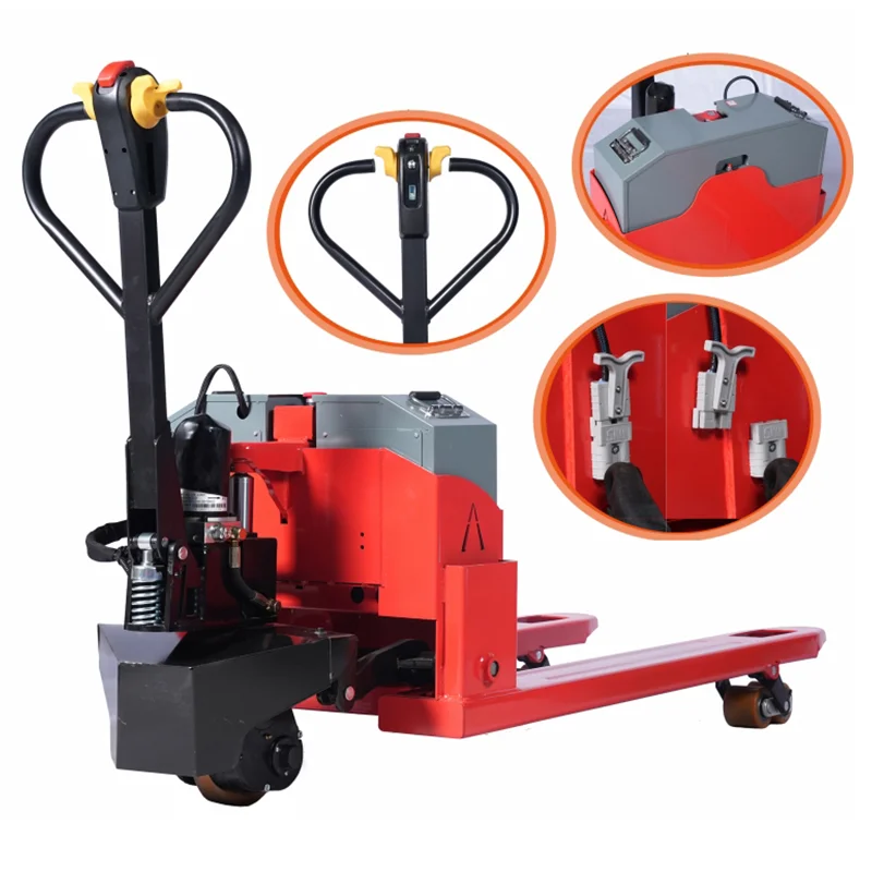 Heavy Duty 2 Ton 3Ton Full Electric Pallet Truck Jack Semi Electric Trolley Large Capacity For Material Handling