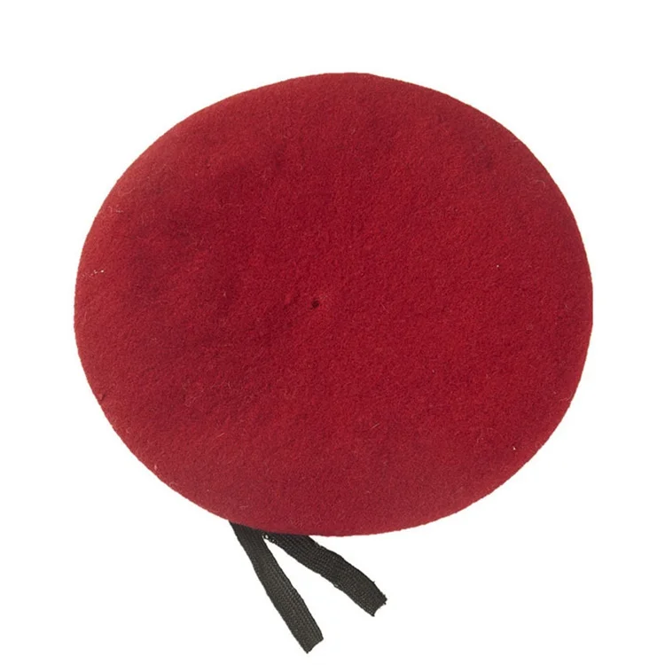 Lining Red Hat Men Women Black Green Plain Hat Fashion Customized Logo High Quality 100 Wool Custom Tactical Soft French Beret