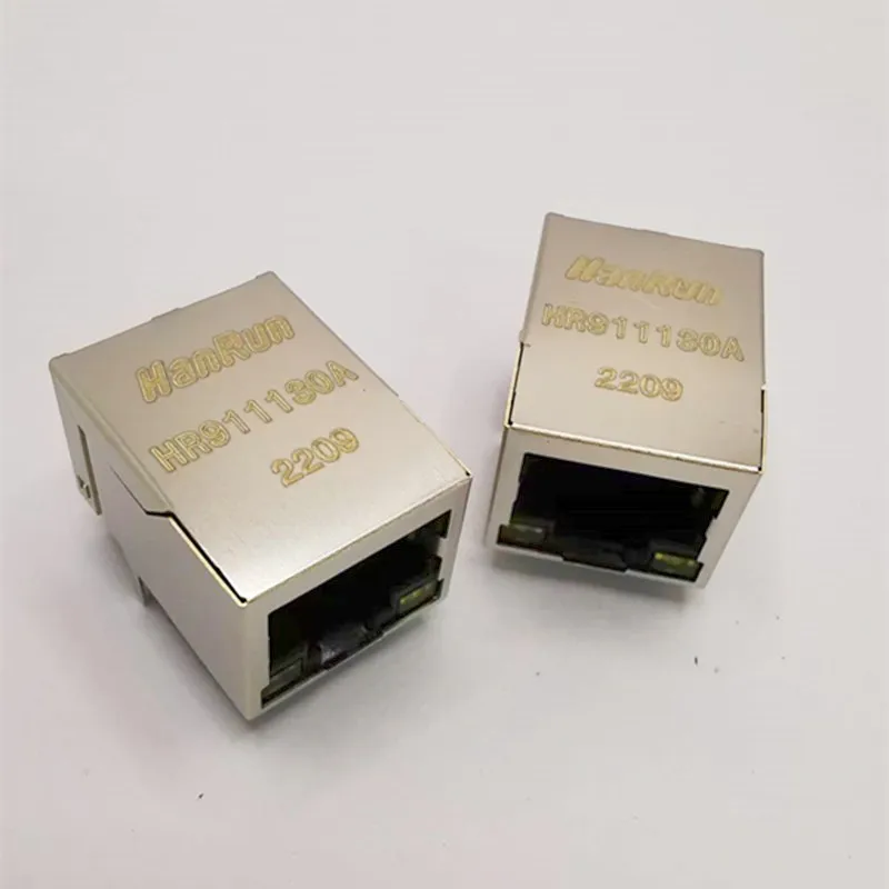 High quality HR911130A 1000 Base-T PCB Mount Jack 8 Pin Connector RJ45