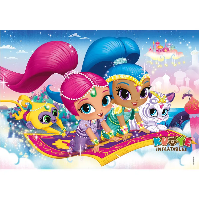Banner Shimmer and shine panel for bounce house