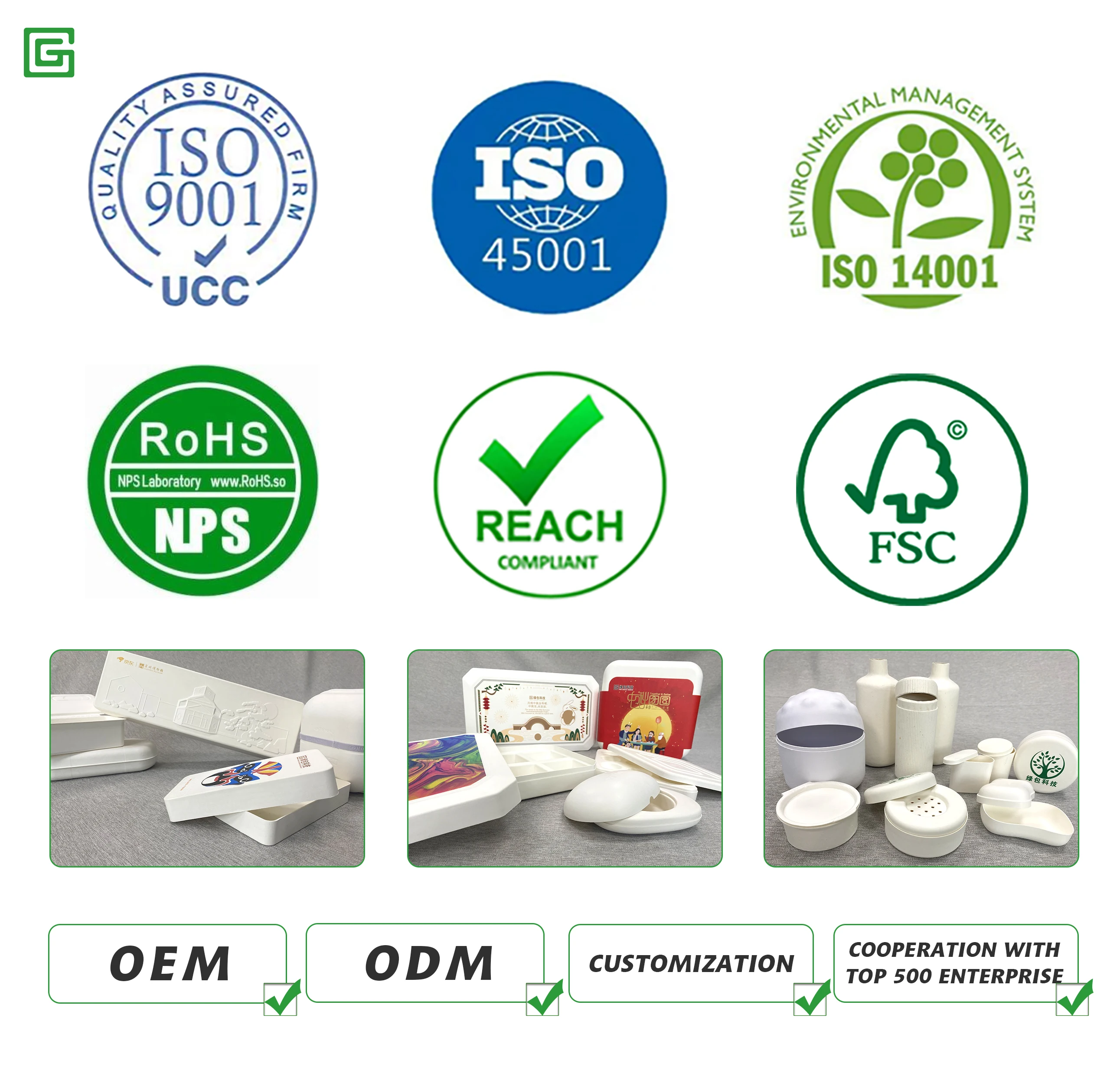 Manufacturers Direct Sale Recyclable Custom Products Electronics Molded Pulp Packaging