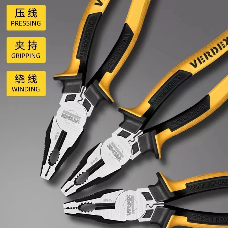 Multifunctional Electrician Pliers Needle Nose Pliers for Wire Stripping Cable Cutters Terminal Crimping Hand Tool