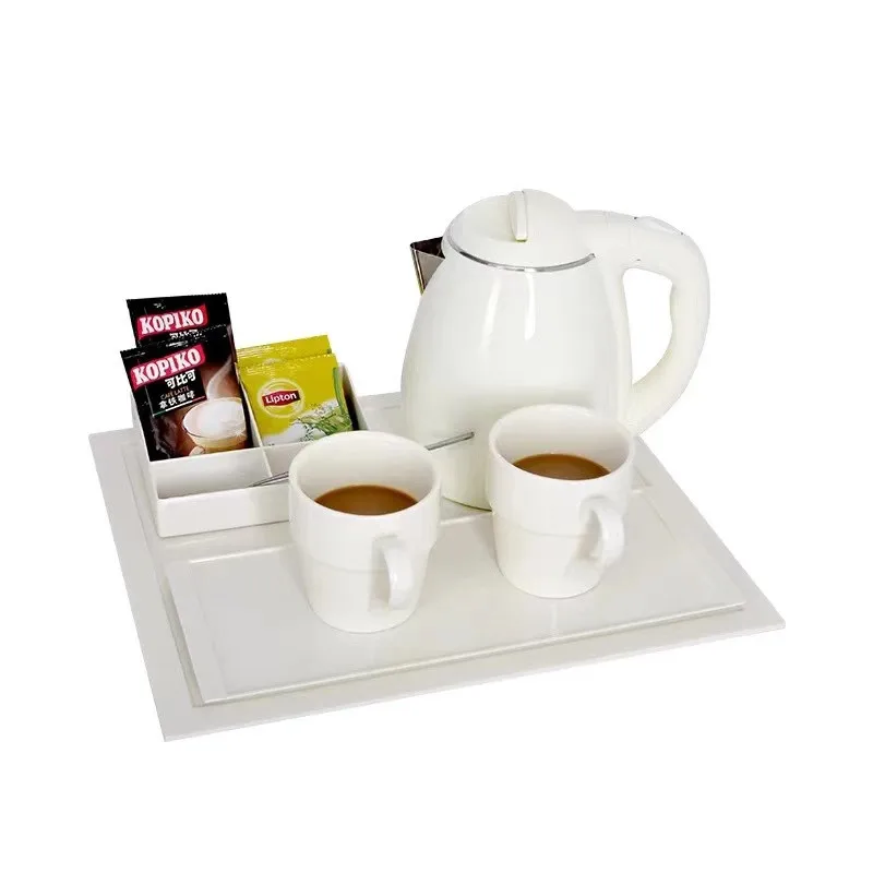 Environmental protection and safety Sachikoo wired double layered hotel professional electric kettle and tray set