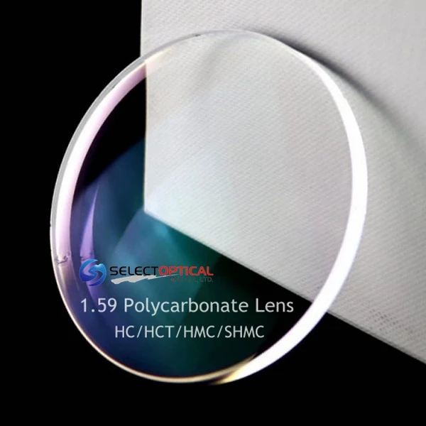 Stronger impact resistance  than hard resin lens 1.59 polycarbonate photo gray lens blue cut PC optical lens