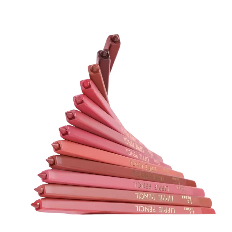 Vegan nude Retractable Creamy Lip Liner and Sharpener for Black Women Makeup waterproof Pigmented Lipliner Pencil