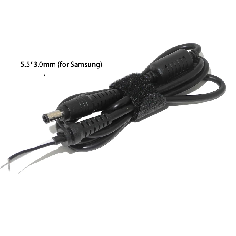 1.5m DC 5.5 x 3.0 5.5*3.0mm Power Supply Plug Connector With Cord / Cable For Samsung Laptop Adapter