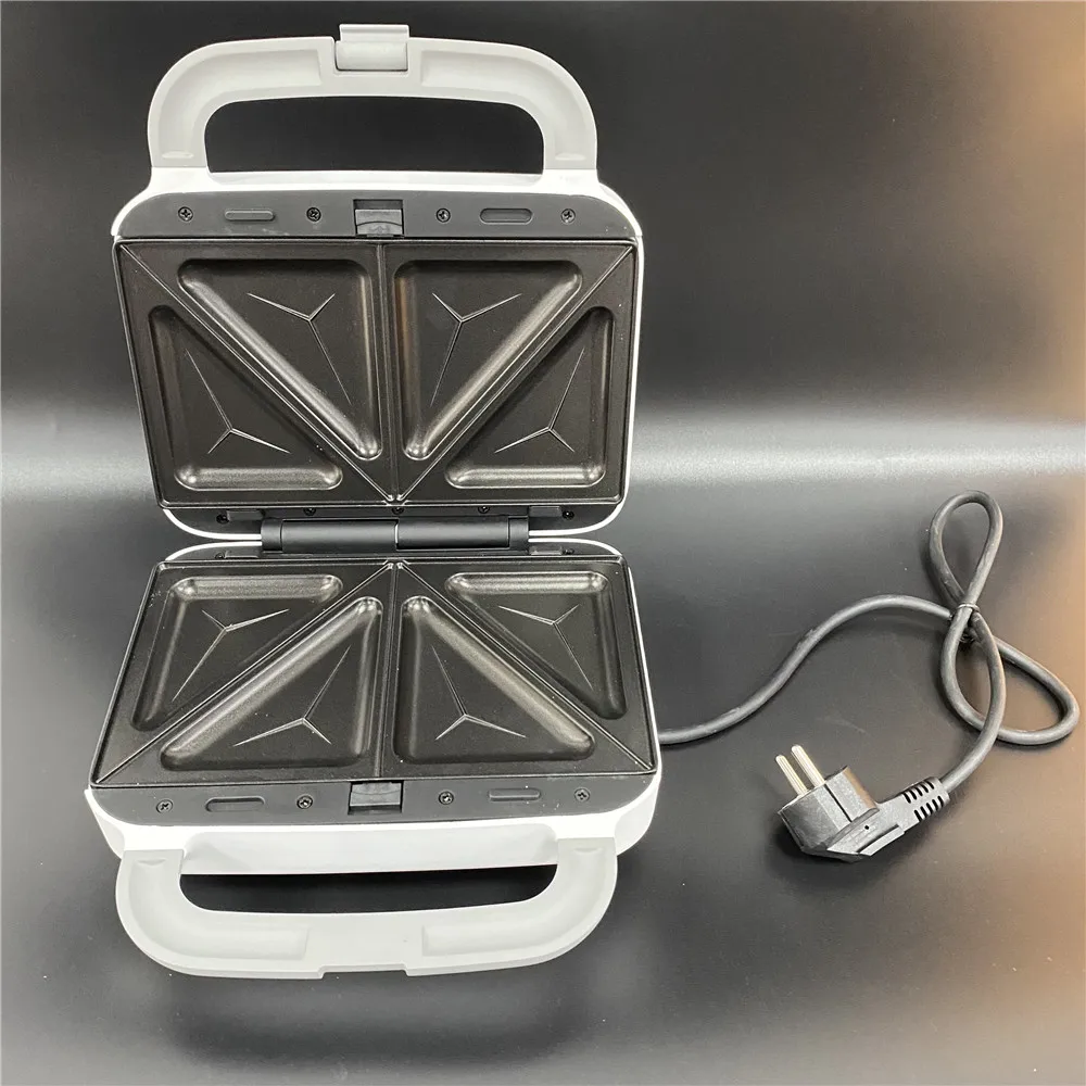 
electric 2 slice non-stick sandwich maker with timer 