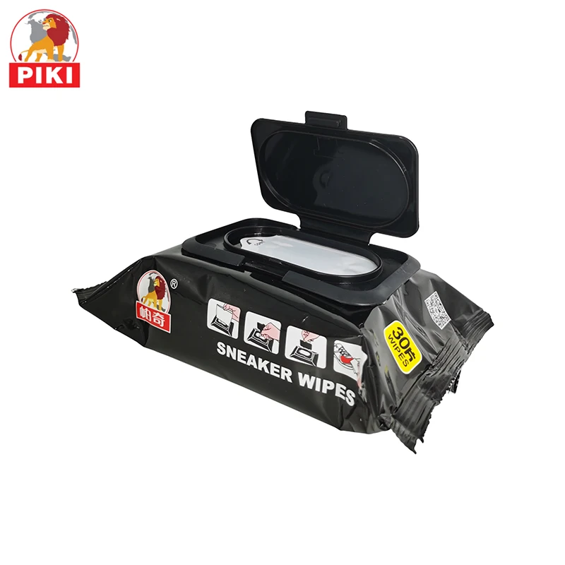
Custom mini adult eco friendly portable alcohol free disposable non woven fabric sneaker cleaning wet wipes shoe wipes 