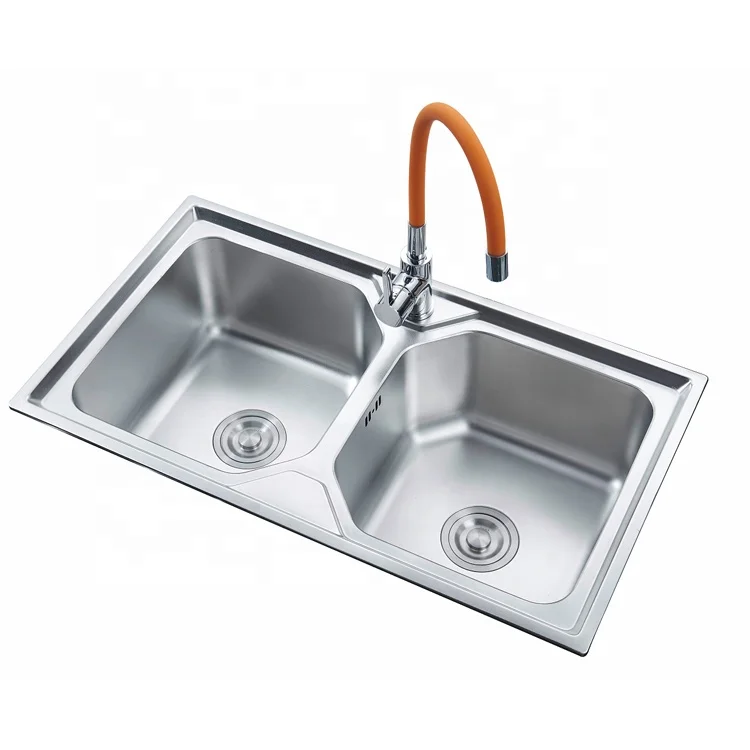 Customized Luxury Double Bowl 304 Stainless Steel Kitchen Sink