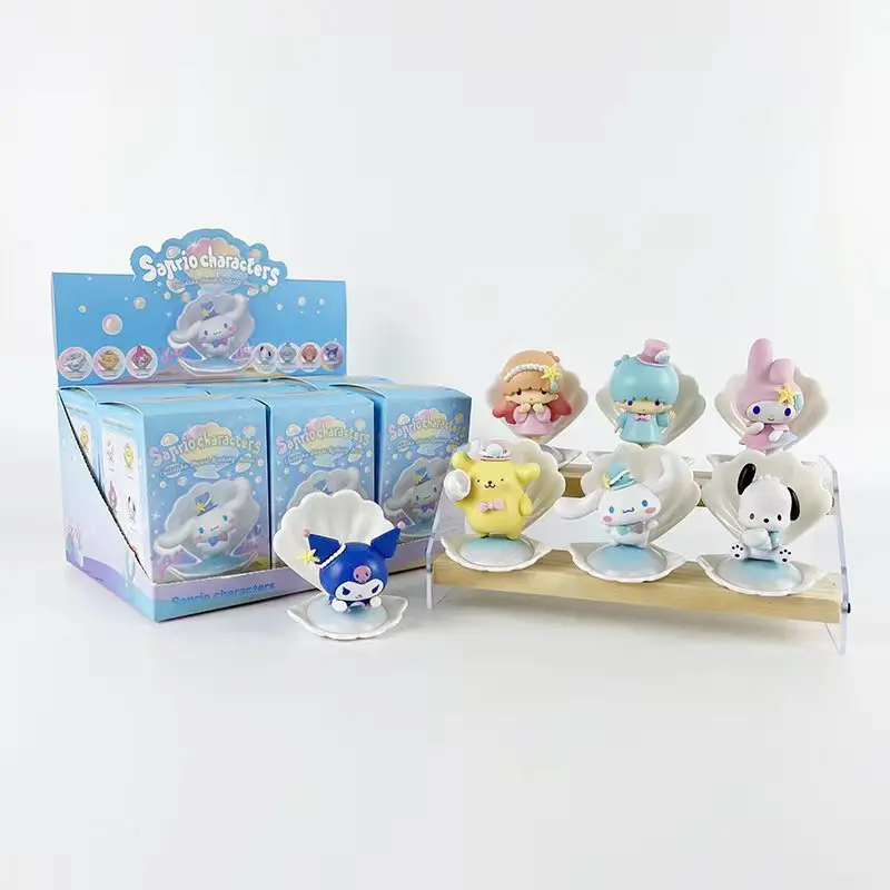 Cartoon Sanrios Kuromi Melody Pvc Action Anime Figure Toy Blind Box With Box