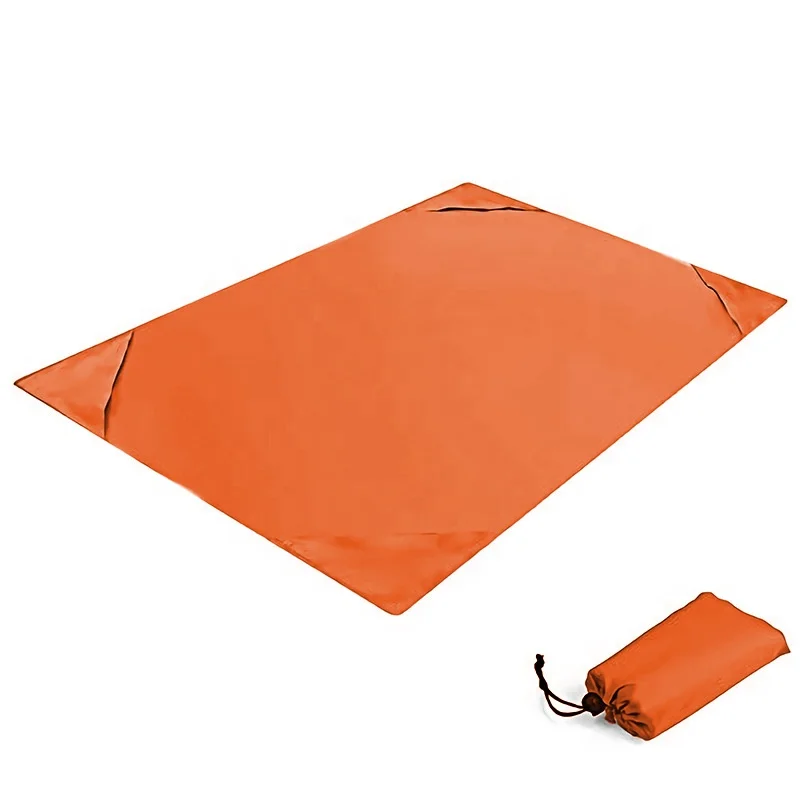 Pocket blanket non slip towel lightweight mini folding beach mat Moisture mat for outdoor camping