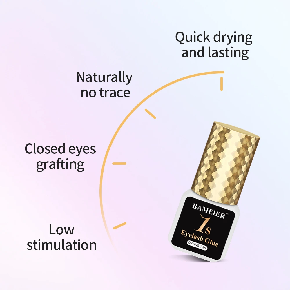 Bameier Hot Selling Good Quality 1s Eye Lash Glue 0.5 ps Korea Eyelash Extension Glue