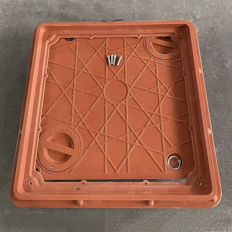hot dip galvanized d400 en124 fiber glass resin square manhole covers price for sale