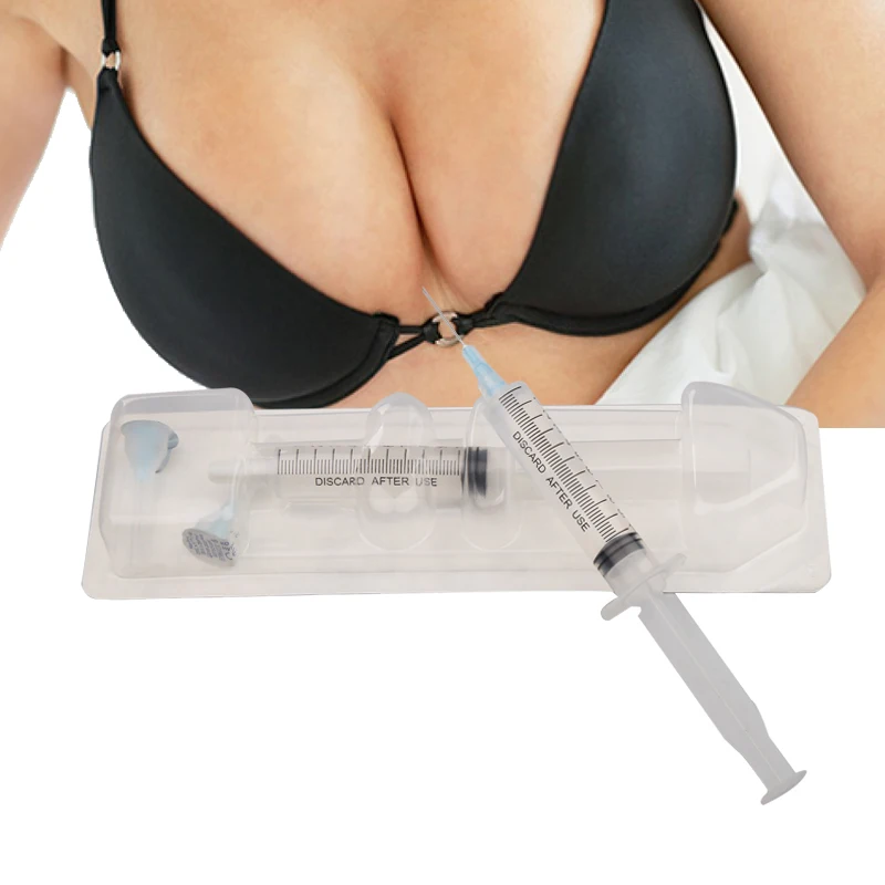 
Cross linked hyaluronate acid 10ml subskin injections for breast enlargement 
