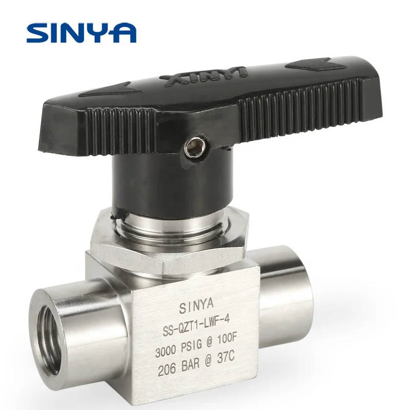 Инструментарий женский шаровой клапан 2500 PSI 3000 PSI, нержавеющая сталь 316/316L PTFE PFA шаровое сиденье общего назначения