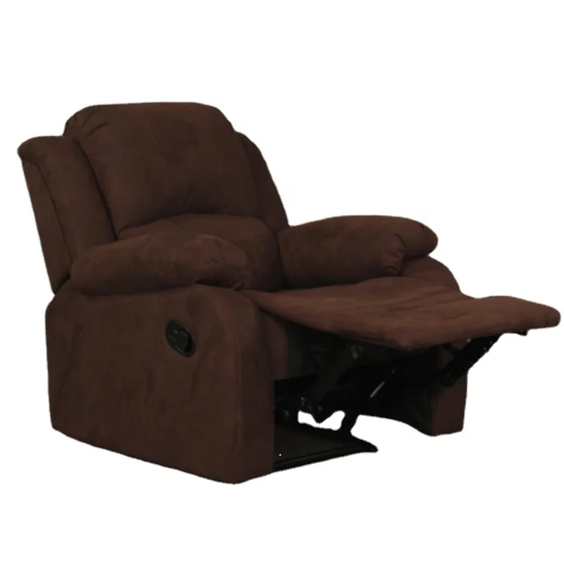 European style brown microfiber fabric single person electric with USB switch function recliner chair