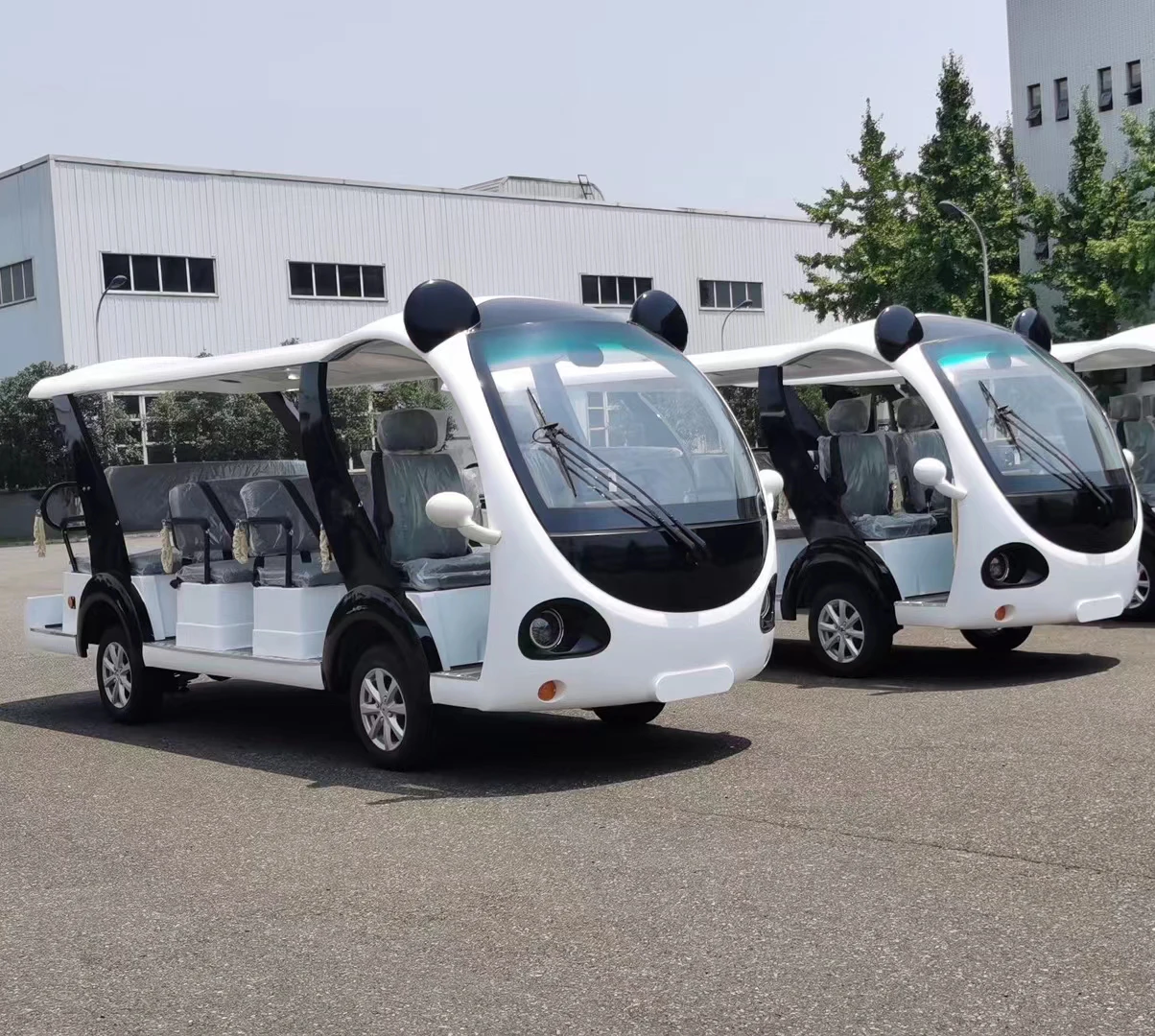 14 Seat Electric Low Speed Sightseeing Shuttle Bus On Sale