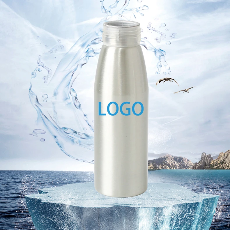 Factory Customized Reusable Metal Aluminium Water Bottle with Anti-theft Cover