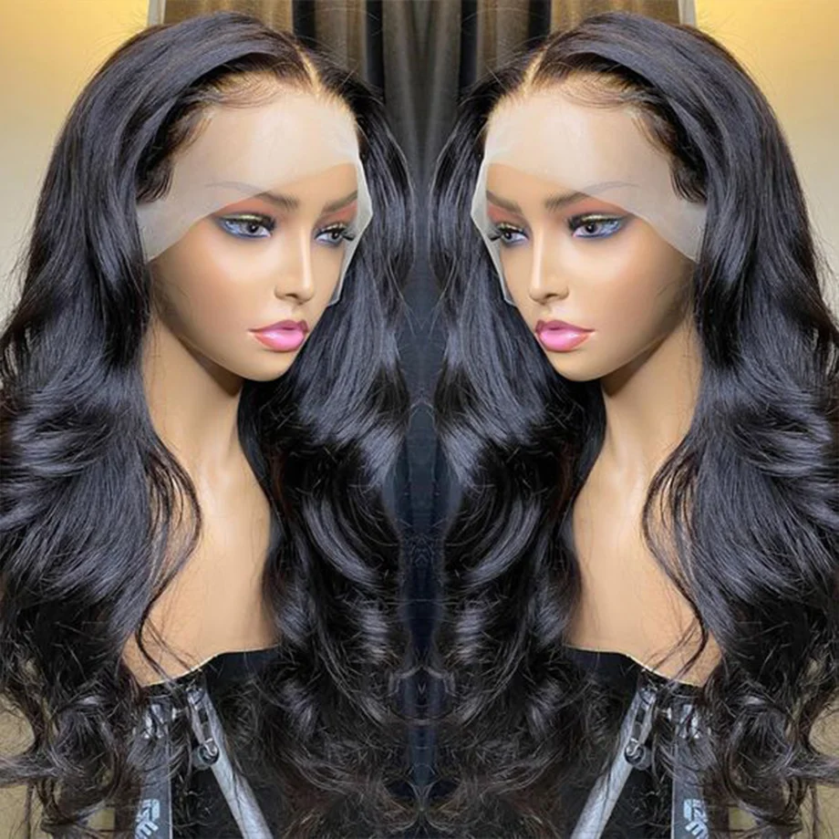 4*4 13*4 13*6 Lace Front Wig Kinky Straight Virgin Human Hair Pre Plucked Wigs 180% Density