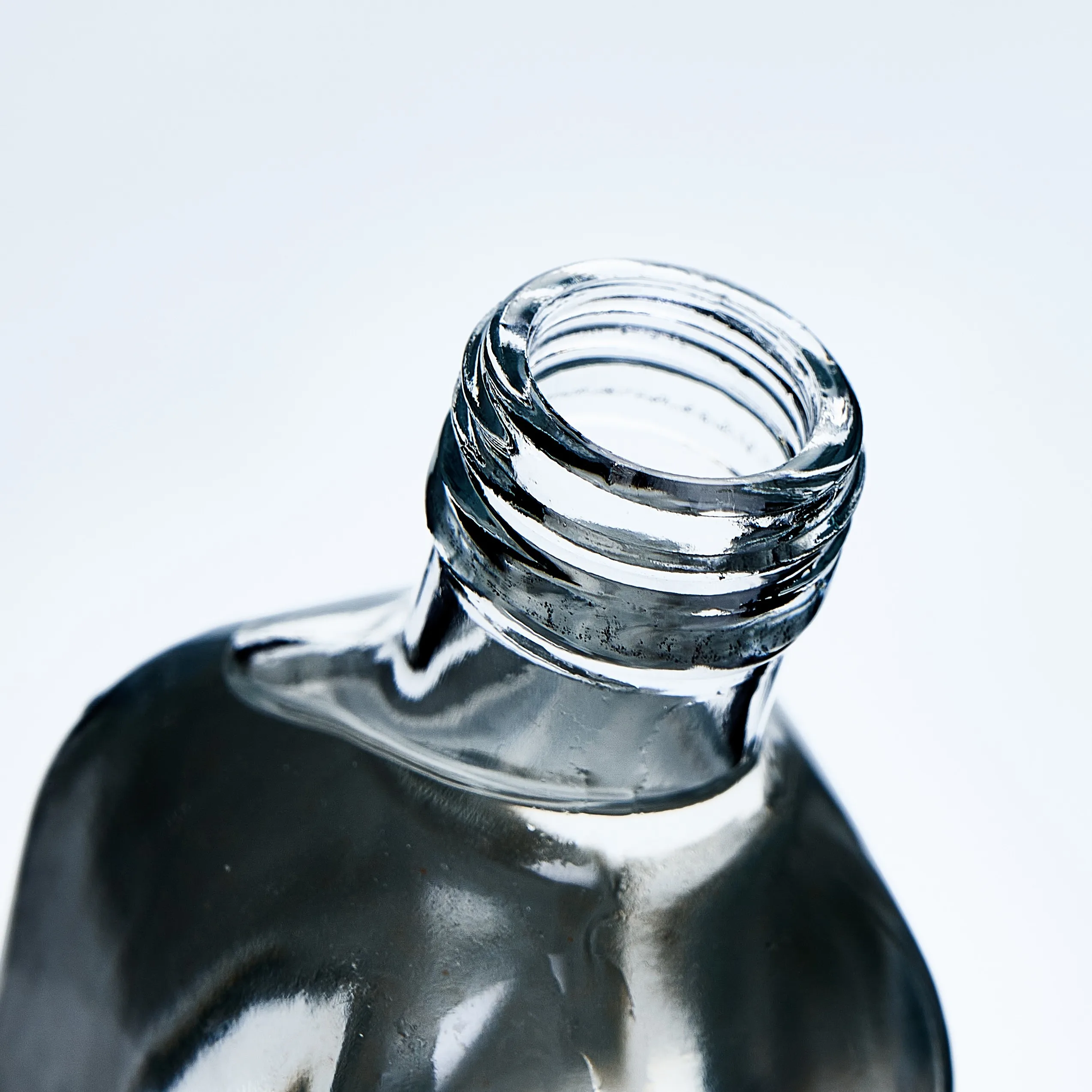 250ml transparent wine bottle square whiskey glass bottle simple fruit wine drink bottle