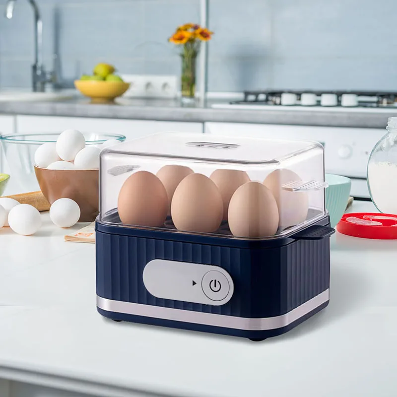 6 in1 Rapid Electric Egg Cooker Easy-to-Use with Alert BPAFree Stainless Steel Comes with Measuring Cup Perfect for Varied Egg